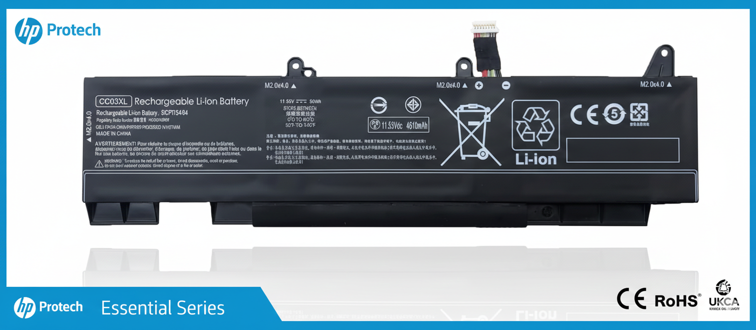 بطارية لابتوب HP CC03XL الأصلية - لـ HP ProBook 430, 440, 450 G7/G8 & ZHAN 66 Pro - جودة Protech